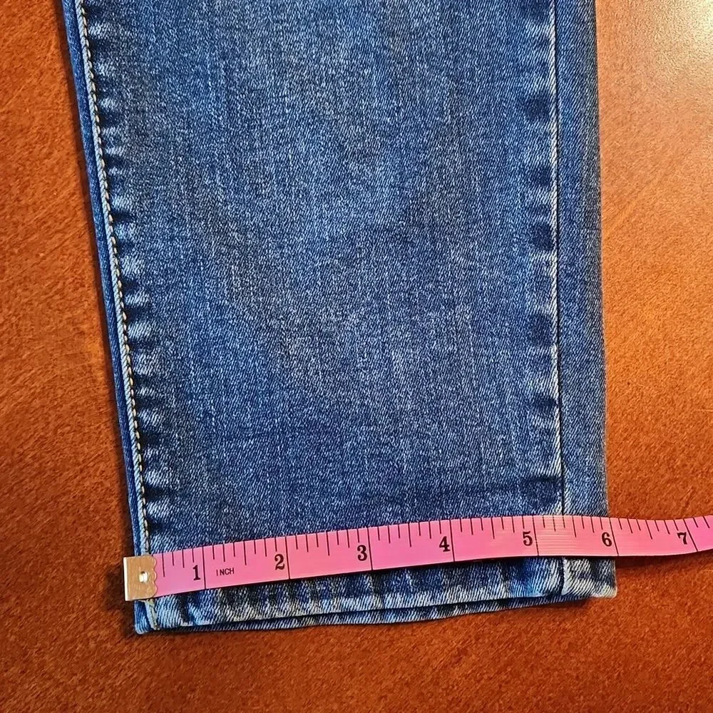 Mossimo Supply Co Curvy High Rise Stretch Skinny Jeans, 18 Petite, Blue Denim